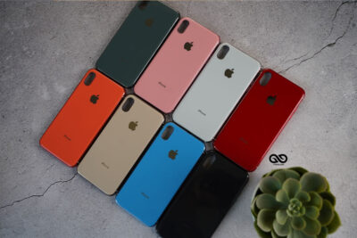 Phone Silicone Xs Case Glass Finish Soft Case For IPhone XS Max Red