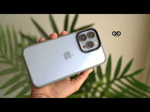 Grey Drop Proof Transparent Case For iPhone 13 Pro and 13 pro max