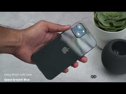 Space Greyish Blue Glass Finish Soft Case