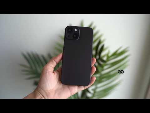 Dark black ultra thin case for 13 mini