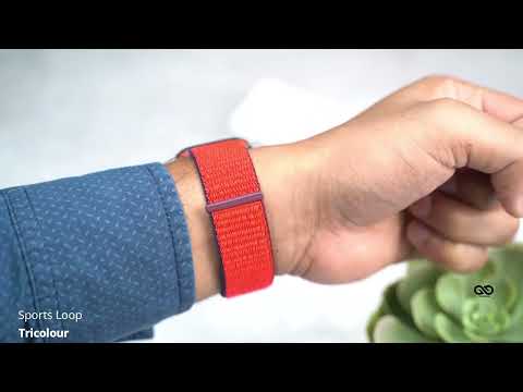 Tricolour Sports Loop For Apple Watch 38/40/41/42/44/45mm