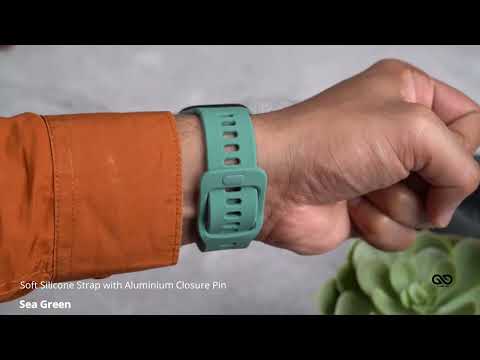 Sea Green Soft Silicone Strap With Aluminum Closure Pin For Apple Watch 38/40/41/42/44/45mm