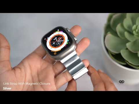 Link Strap With Magnetic Closure For iWatch 49MM For Series Ultra