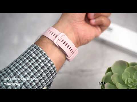 Mauve Pink Soft silicone buckle strap for Apple watch 38/40/41/42/44/45mm