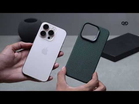 Magsafe Polar Green Real Aramid Carbon Fiber Case For iPhone 16 Pro