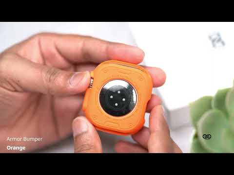 Orange Armor Bumper Case For Apple Watch 49/45/44/42/41/40 mm