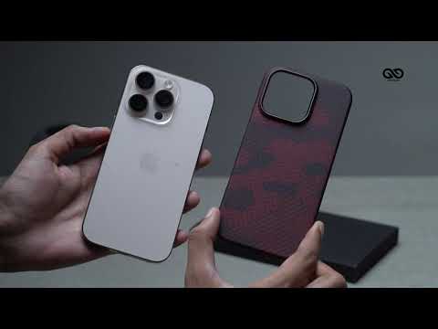 Magsafe Red Sea Real Aramid Carbon Fiber Case For iPhone 16 Pro/16Pro Max