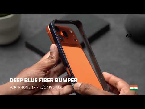 Deep Blue Fiber Bumper for iPhone 17 Pro & 17 Pro Max