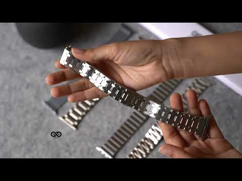 Silver Stainless Steel Metal Chain Strap for  Apple Watch