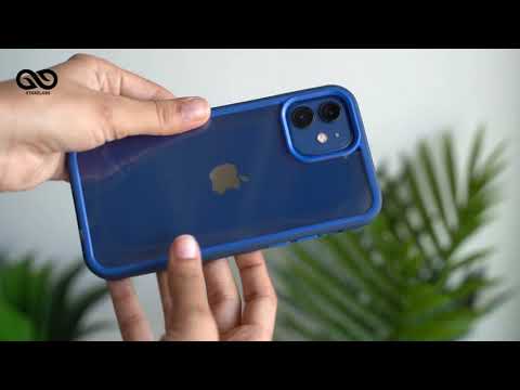 Drop protection Blue minimal case for 12  and 12 mini