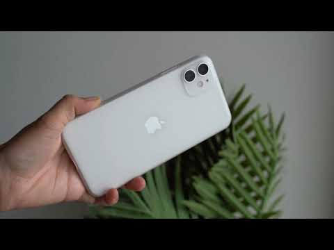 frosted white ultra thin case for iPhone 11