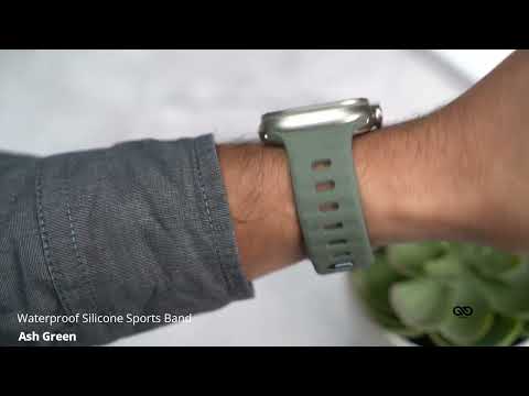 Ash Green Waterproof Silicone Sports Band for Apple Watch 49 mm Series Ultra