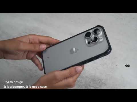 Blue Titanium Fiber Bumper for iPhone 15Pro/15Pro Max (Bumper, not a Case)