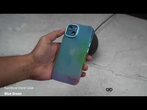 Blue Green Rainbow Hard Case