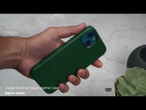 Alpine Green Grainy Textured Vegan Leather Case