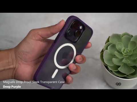 Deep Purple Magsafe Drop Proof Sleek Transparent case