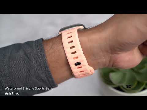 Ash Pink Waterproof Silicone Sports Band for Apple Watch 49 mm Series Ultra