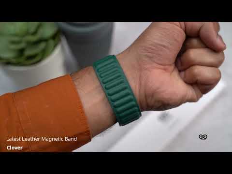 Clover Latest Leather Magnetic Band For iWatch 49mm For Series Ultra