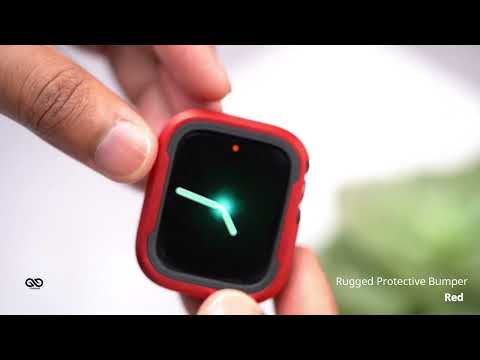 Red Rugged Protective Bumper for Apple Watch 38/40/41/42/44/45mm