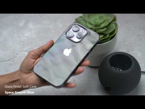 Space Greyish Blue Glass Finish Soft Case