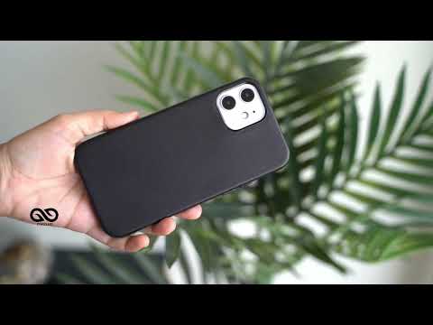Vegan Leather Case (Metal Buttons)  For iPhone 12 and 12 Mini