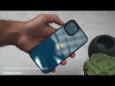 Graphite Black Dual Hybrid Case With Chrome Edges