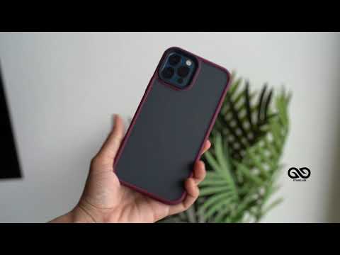 wine red drop proof sleek matte case for iPhone 12 pro