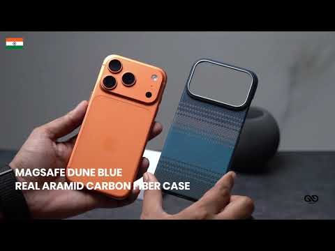 Magsafe Dune Blue Real Aramid Carbon Fiber Case For iPhone 17 Pro/ 17 Pro Max
