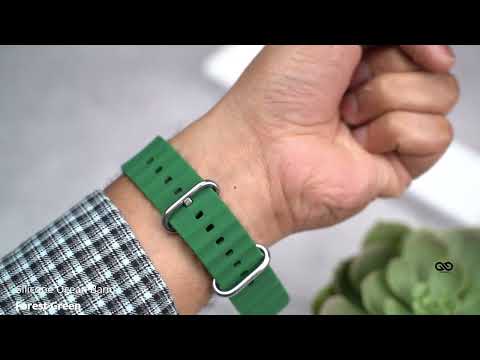 Forest Green Silicone Ocean Band For Apple Watch 38/40/41/42/44/45mm