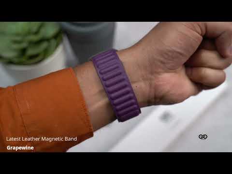 Grapewine Latest Leather Magnetic Band For iWatch 49mm For Series Ultra