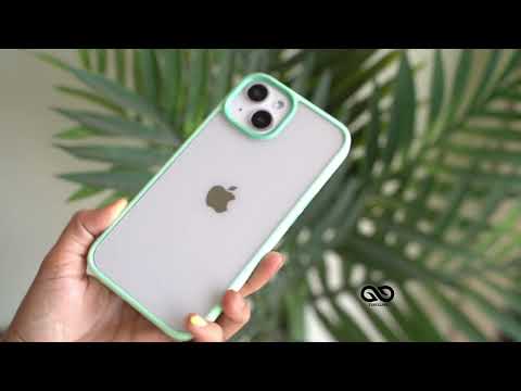 Aqua Green Drop Proof Transparent Sleek Case For iPhone 13 and 13 mini