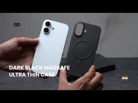 Dark Black Magsafe Ultra Thin Case For iPhone 17 (Without Camera Cutout)