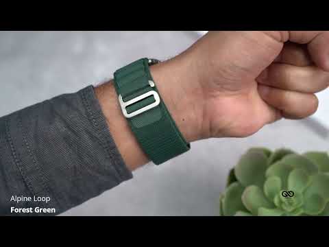 Forest Green Alpine Loop For iWatch 49MM For Series Ultra