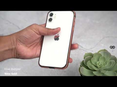 Rose Gold Fiber Bumper for iPhone 11