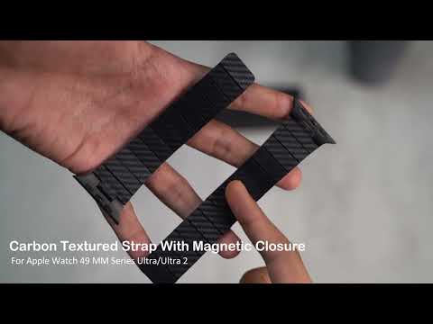 Carbon Textured Strap With Magnetic Closure