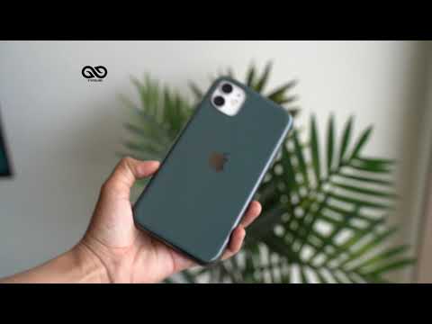 Bluish Grey Glass Finish Soft Case For iPhone 11
