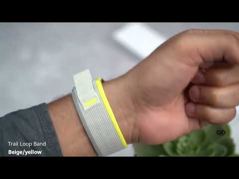 Beige Yellow Trail Loop Band For iWatch 49MM For Series Ultra