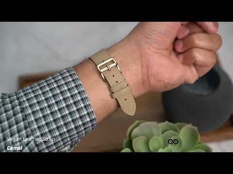 Camel Vegan Leather Strap For Apple Watch 42/44/45mm