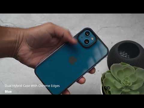 Blue Dual Hybrid Case With Chrome Edges