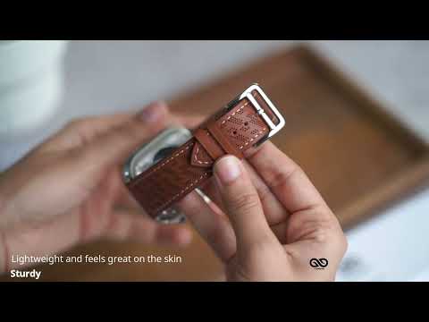 Faux leather strap (casual/office look)