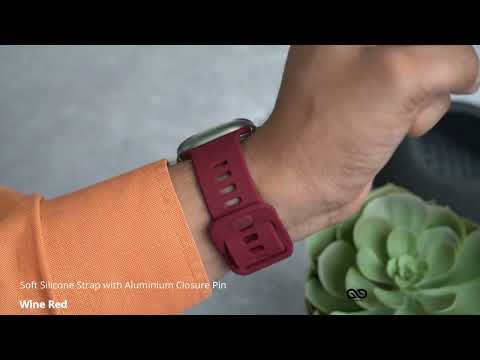 Wine Red Soft Silicone Strap With Aluminum Closure Pin For Apple Watch 49mm Series Ultra