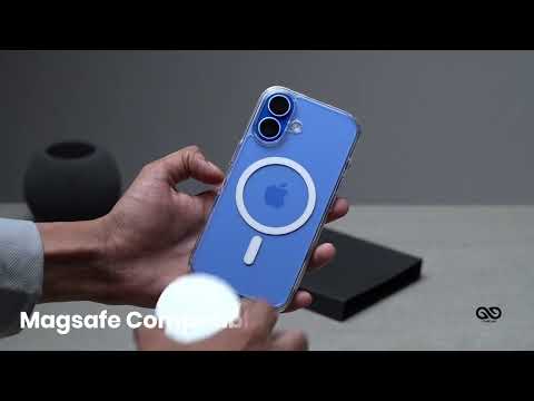 MagSafe Ultra Clear Transparent Glass Case For 16/16Plus