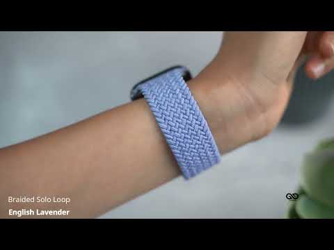 English Lavender Braided Solo Loop