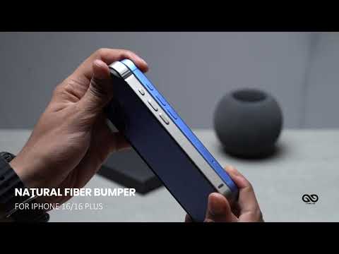 Natural Fiber Bumper for iPhone 16 (Bumper, not a Case)