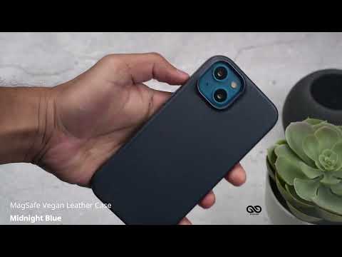 Midnight Blue MagSafe Vegan Leather Case