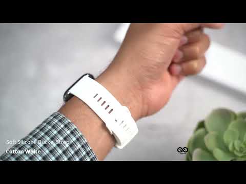 Cotton White Soft silicone buckle strap for Apple watch 38/40/41/42/44/45mm