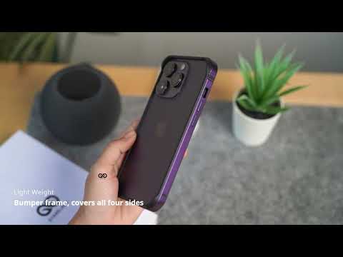 Deep purple fiber bumper 14 pro/14 Pro Max