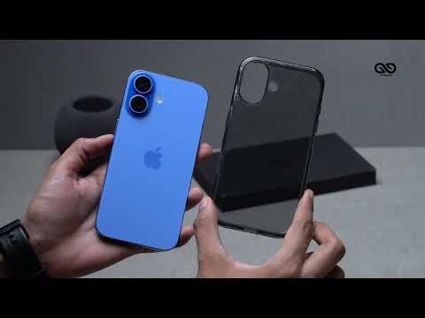 Smoke Black Silicone Soft Flexible Case for iPhone 16/16Plus