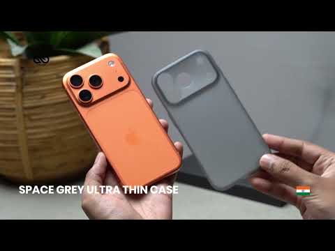 Space Grey Ultra Thin Case For iPhone Air/17 Pro/17 Pro Max (Camera Cutout)