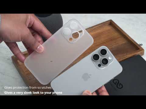 Frosted White Ultra Thin Case for iPhone 15/15Plus/15Pro/15Pro Max